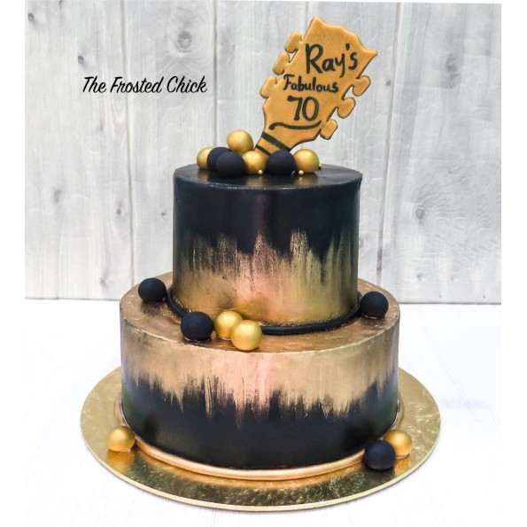 Black and Gold Cake Designs That Will Make Your Mouth Water - Click